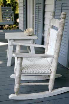 rocking chair on porch