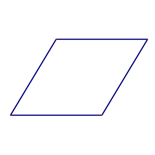What makes the rhombus a parallelogram?