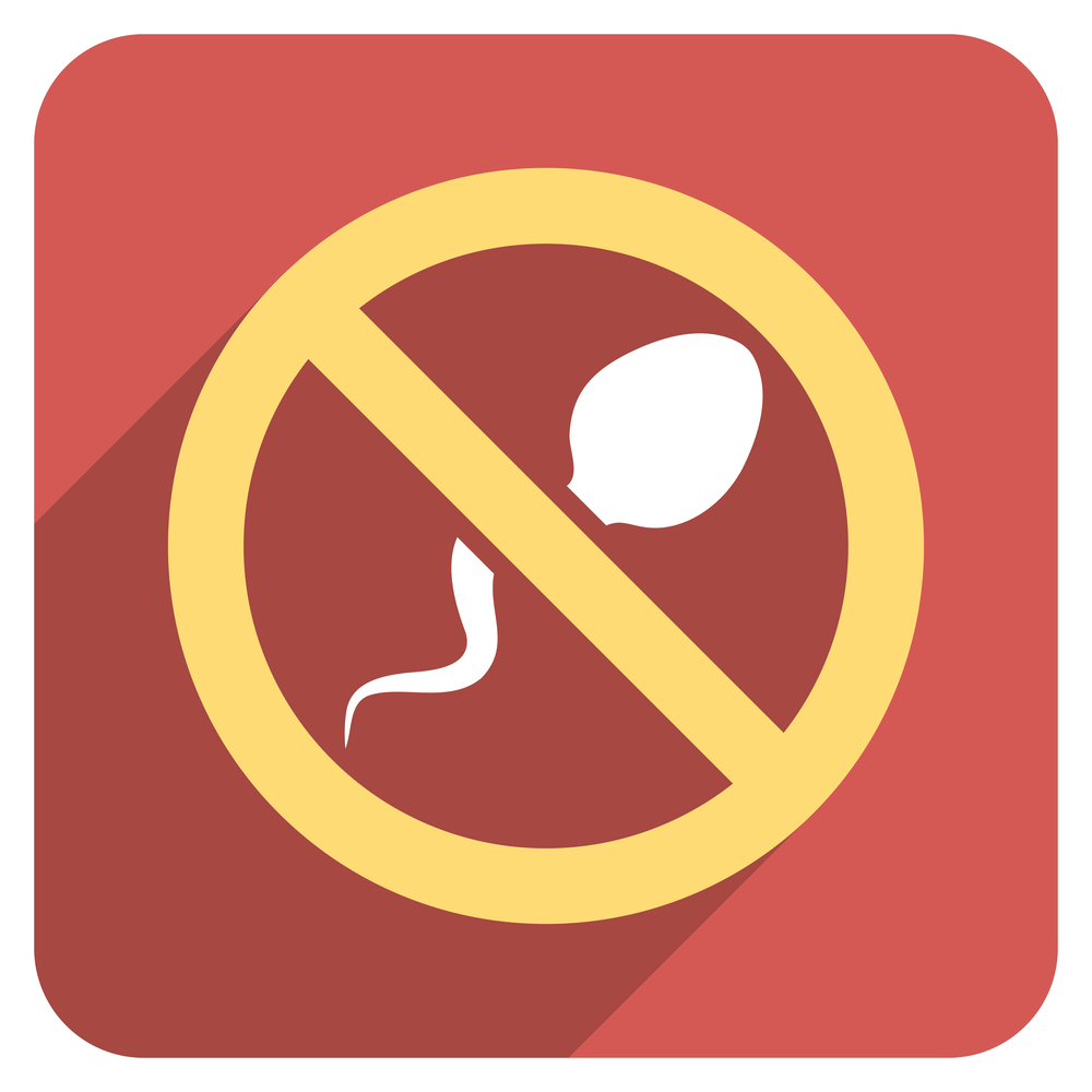 Animated sign for no sperm