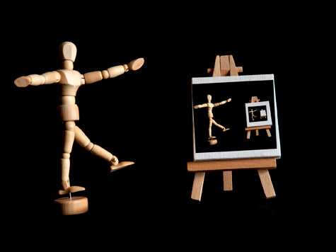 wooden modeling figure