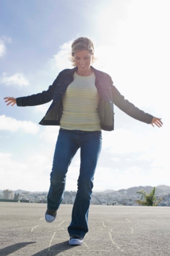 Woman Balancing