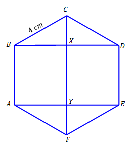 a unit hexagon