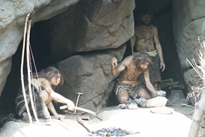 Neanderthals in cave