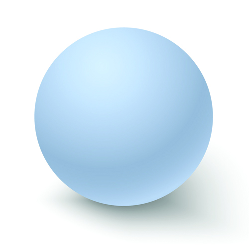 a three-dimensional shape where all points are equidistant from the center of the object and has no ends or flat spots