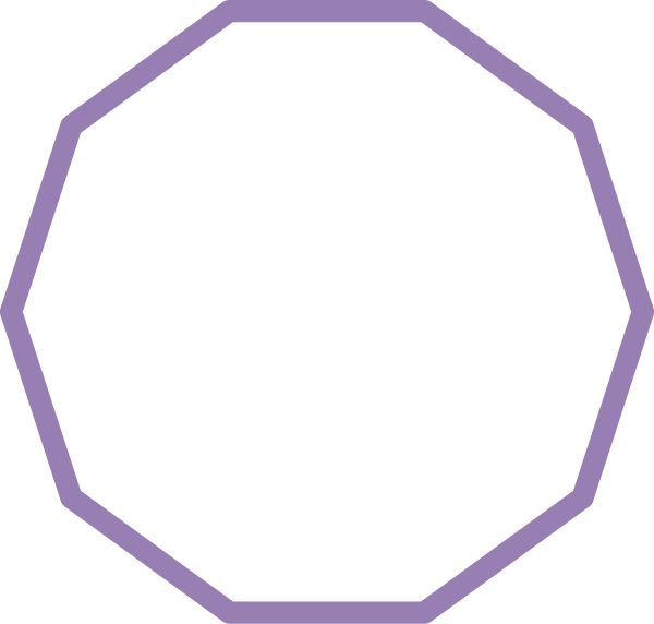 a decagon. A decagon has 10 angles and 10 sides.