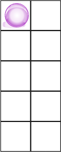 ten mat with 1 counters