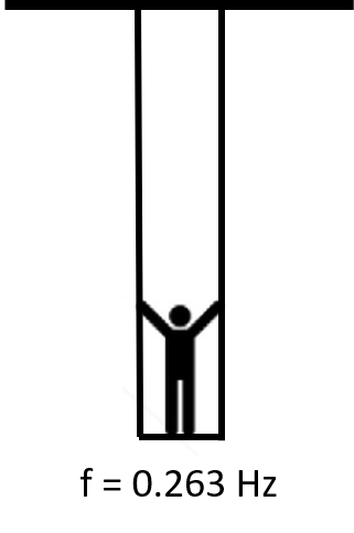 A trapeze with frequency of 0.263 Hz