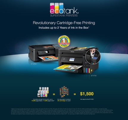 EcoTank - Revolutionary Cartridge-Free Printing