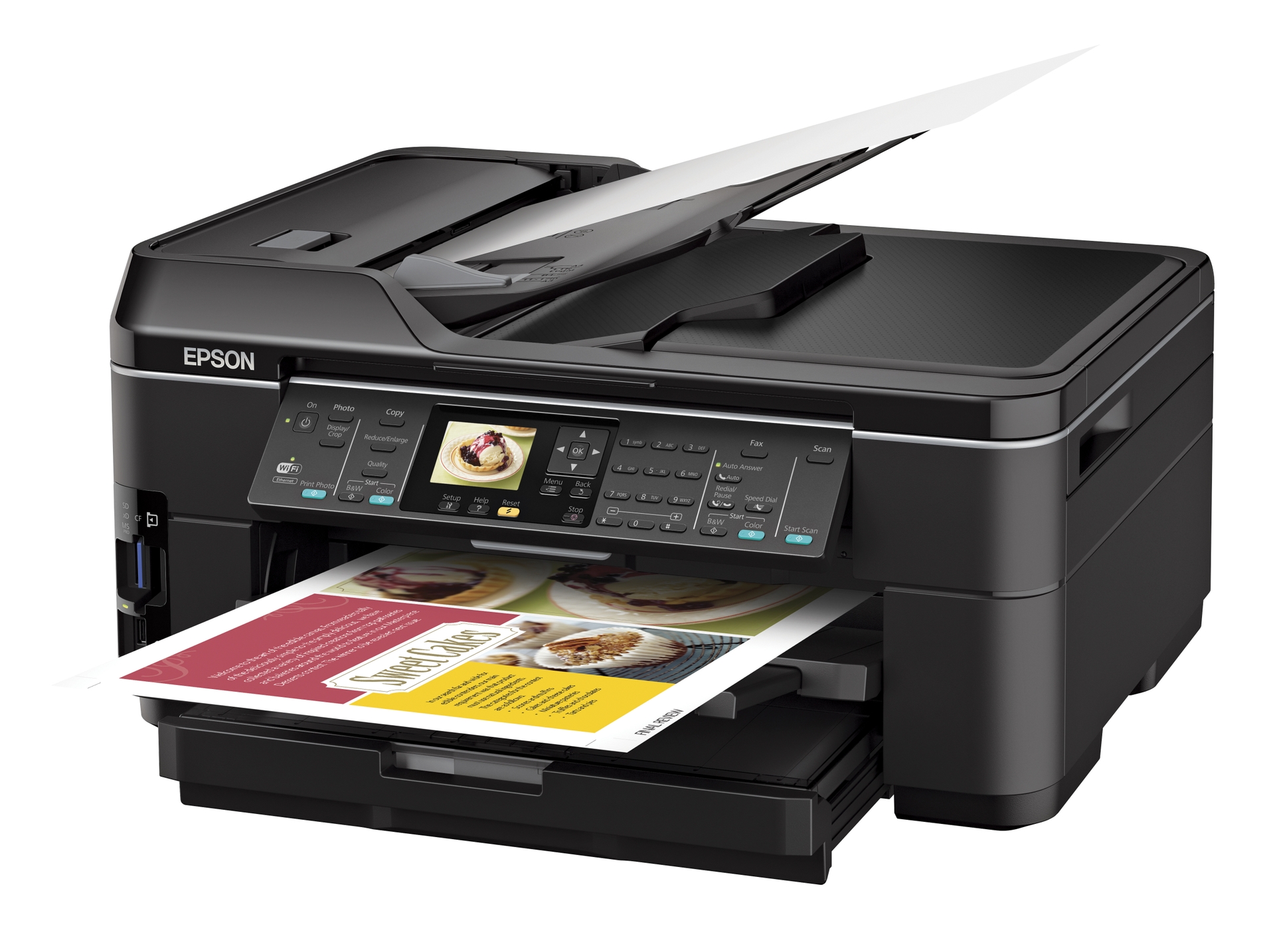 Epson WorkForce WF 7510 All-in-One Printer left angle