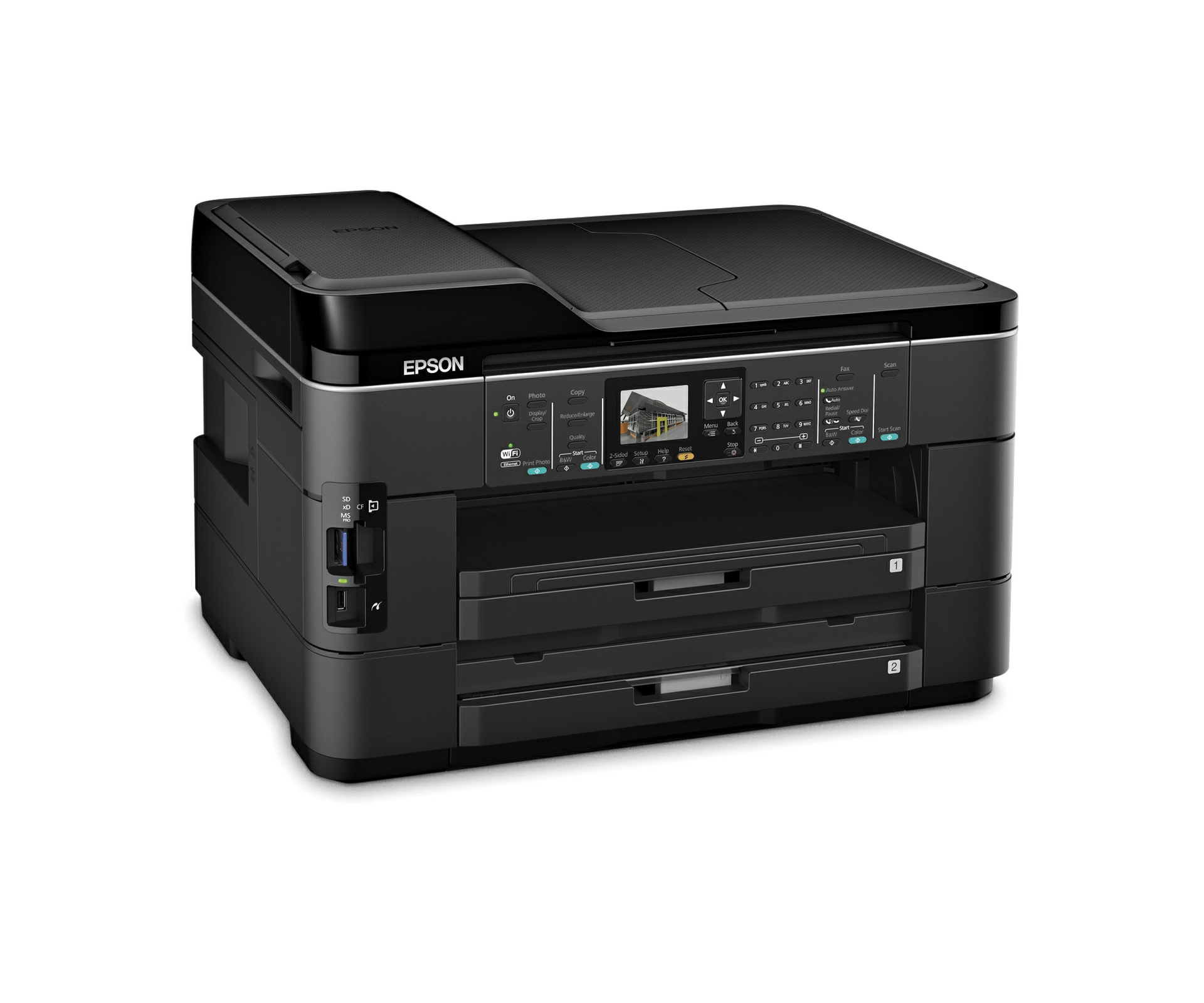 Epson WorkForce WF-7520 All-in-One Printer right closed