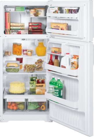 GE top-freezer refrigerator manufactured in Decatur, Ala.