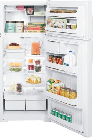 GE top-freezer refrigerator manufactured in Decatur, Ala.