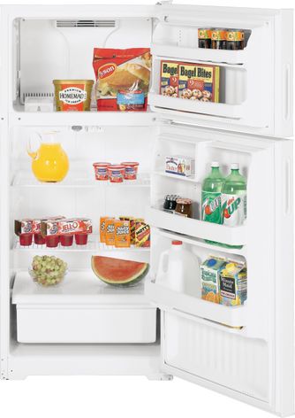 GE top-freezer refrigerator manufactured in Decatur, Ala.