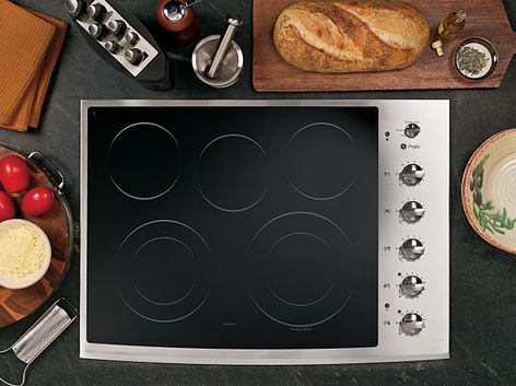 GE Profile™ electric cooktop (model PP944STSS)