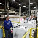 GE topload washer production line