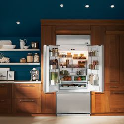 Luxurious Materials Define GE's First Monogram®  French Door Built-In Refrigerator 