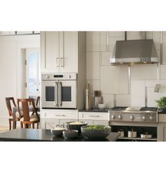GE Monogram® French door wall oven (model ZET1FHSS)