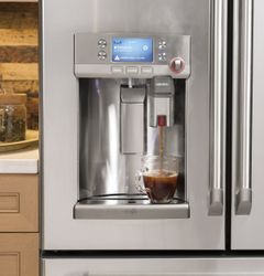 GE Café French door refrigerator with Keurig® K-Cup® single cup brewer