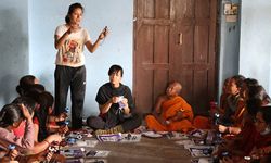 Water filter training session in Nepal