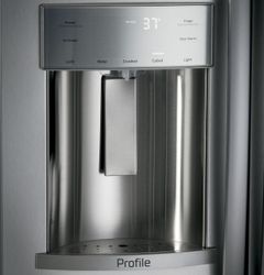 GE Profile™ Series Built-In, Side-By-Side Refrigerator with Dispenser (PSB42YSKSS)