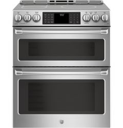 GE Café™ Electric Double Oven Front Control Slide-in Range