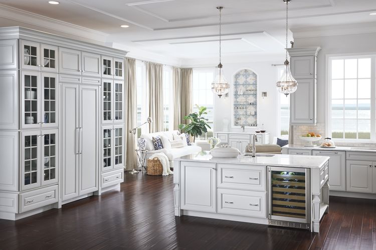 White Monogram Kitchen