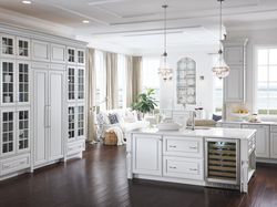 White Monogram Kitchen