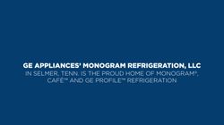 Monogram® Columns Refrigerator and Freezer B-roll
