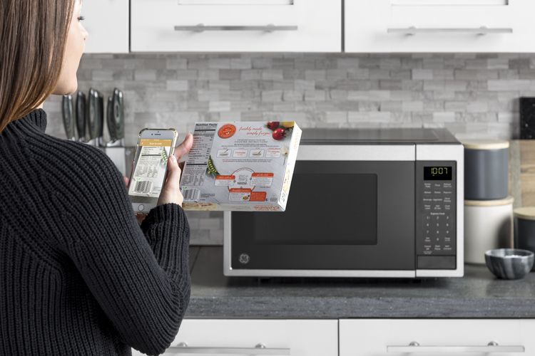 GE Smart Microwave with Scan-to-Cook Technology