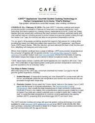 CAFE Cooktop with Gourmet Guided Technology