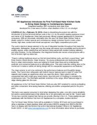 GEA Haier Full-Sized Kitchen Suite