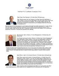 UltraFresh Front Load Washer Team Bios