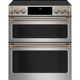 Stainless Double Oven Range_Brushed Bronze