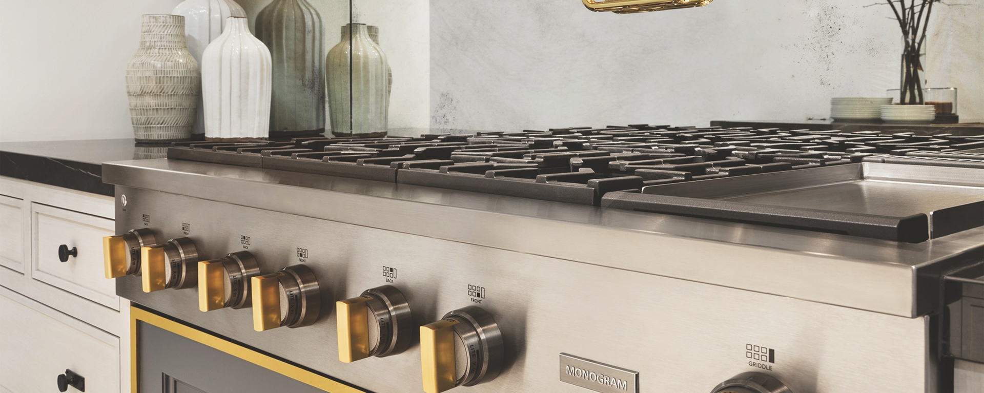 Monogram Statement Range with Brass Detailing