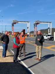 GEA Chief Operating Officer Melanie Cook tours Appalachian Regional Port