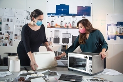 Industrial Designers Lauren Platts and Emily Wise in Louisville, Ky. Use 3D Printed Models to Create Design Details of Small Appliance Products