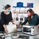 Industrial Designers Lauren Platts and Emily Wise in Louisville, Ky. Use 3D Printed Models to Create Design Details of Small Appliance Products