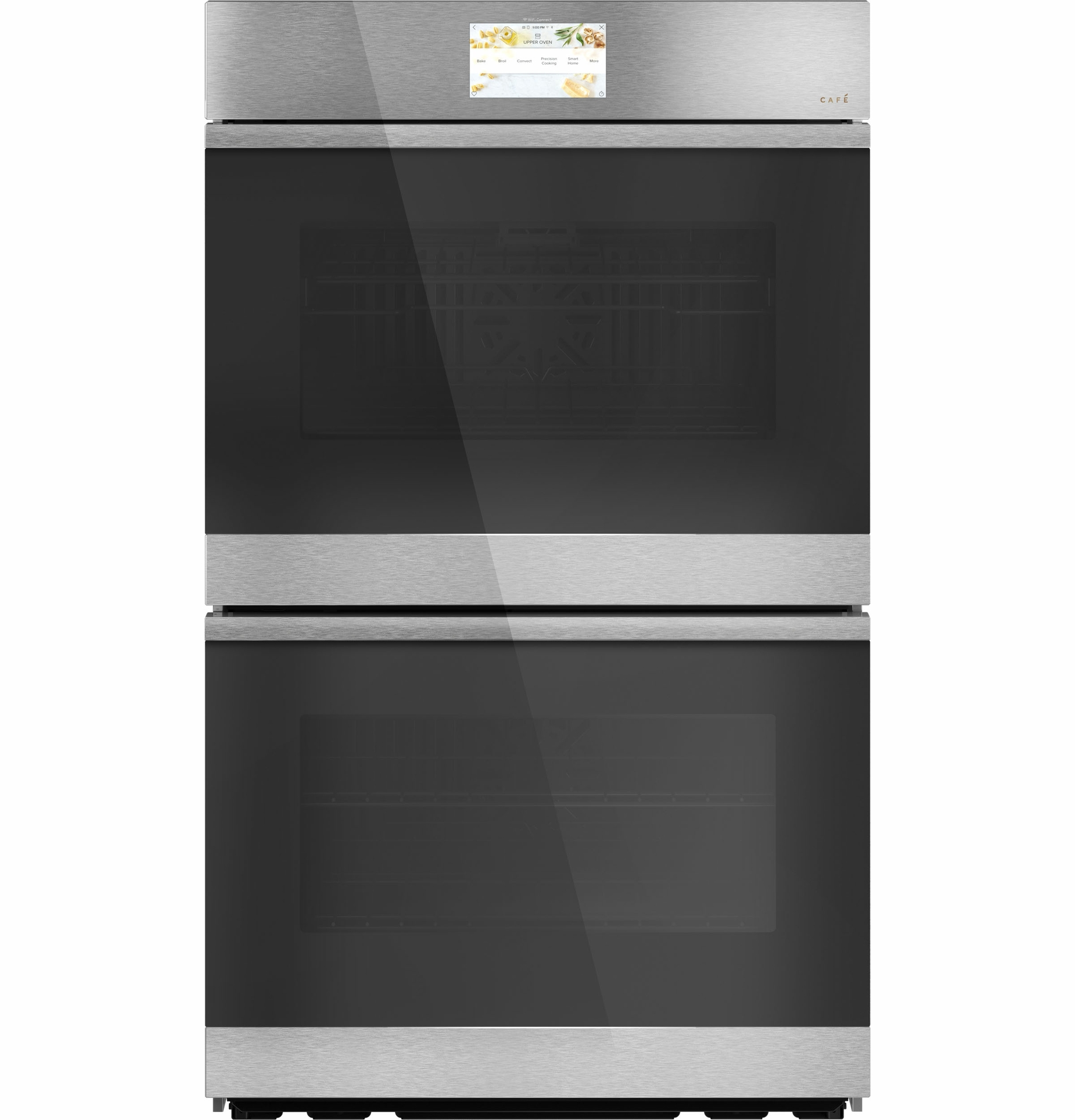 CAFÉ Smart Double Wall Oven with voice-to-open dehydrate and air fry mode and in-oven CookCam
