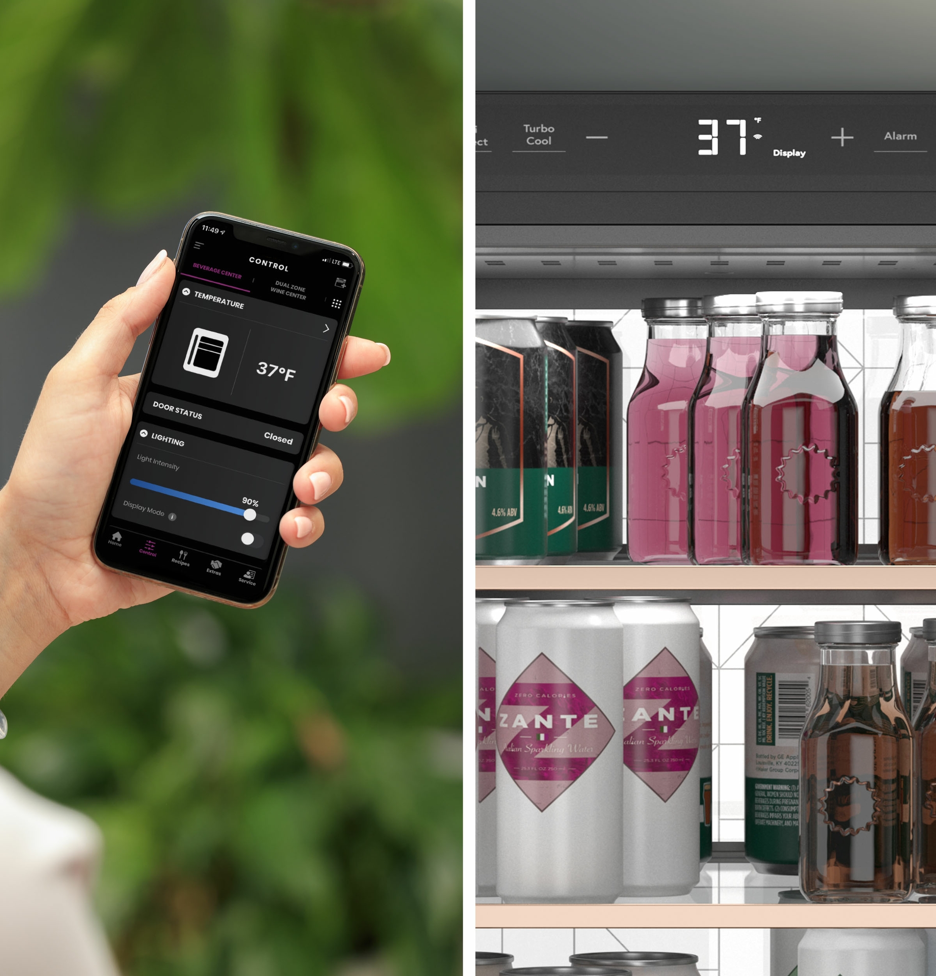 CAFÉ Undercounter Beverage Center with built-in WiFi