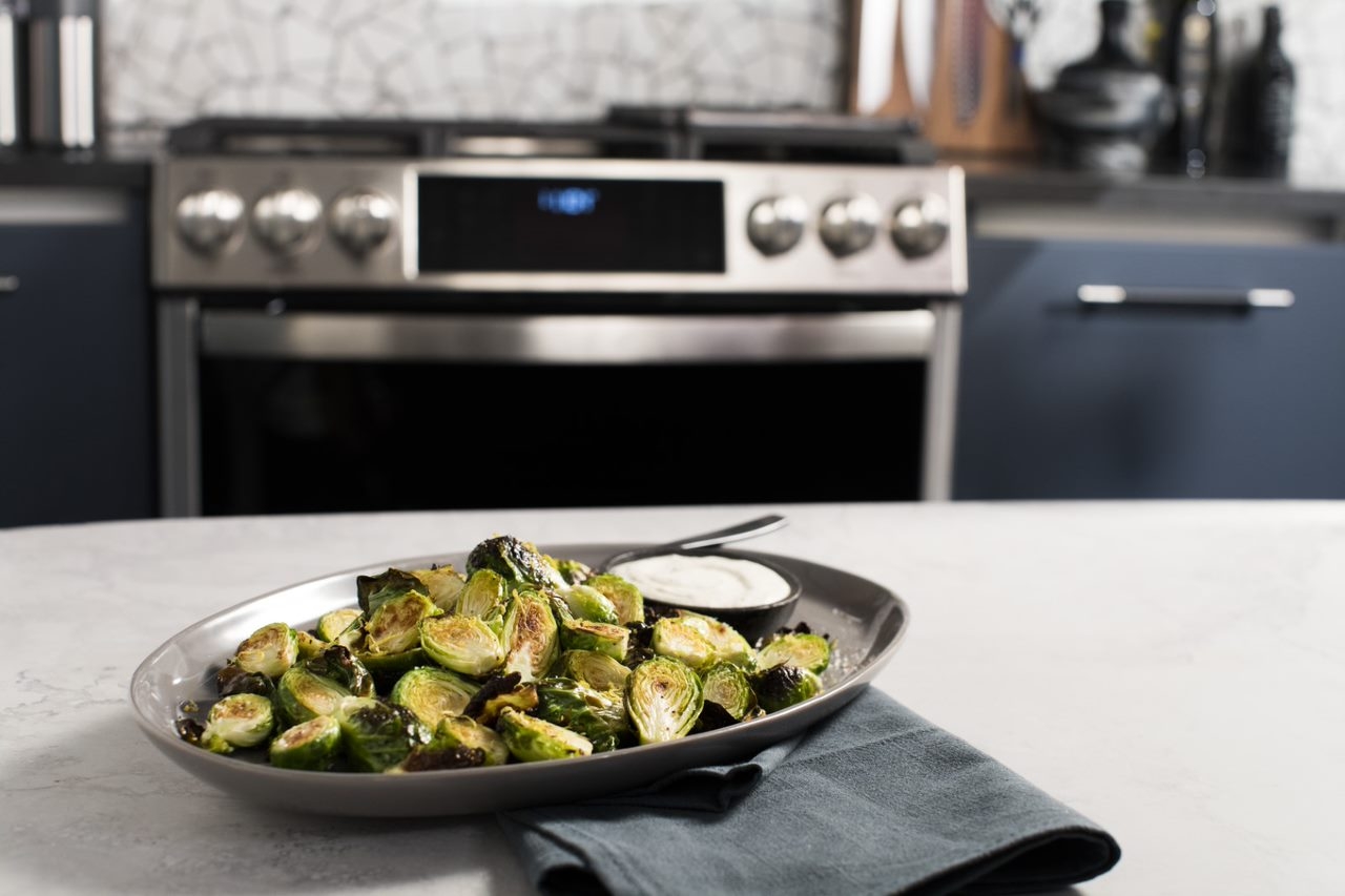#AirFryApril-- Air Fried Brussels Sprouts