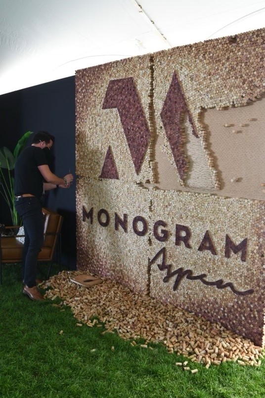 Art Installation Made of Wine Corks at FOOD & WINE Classic in Aspen