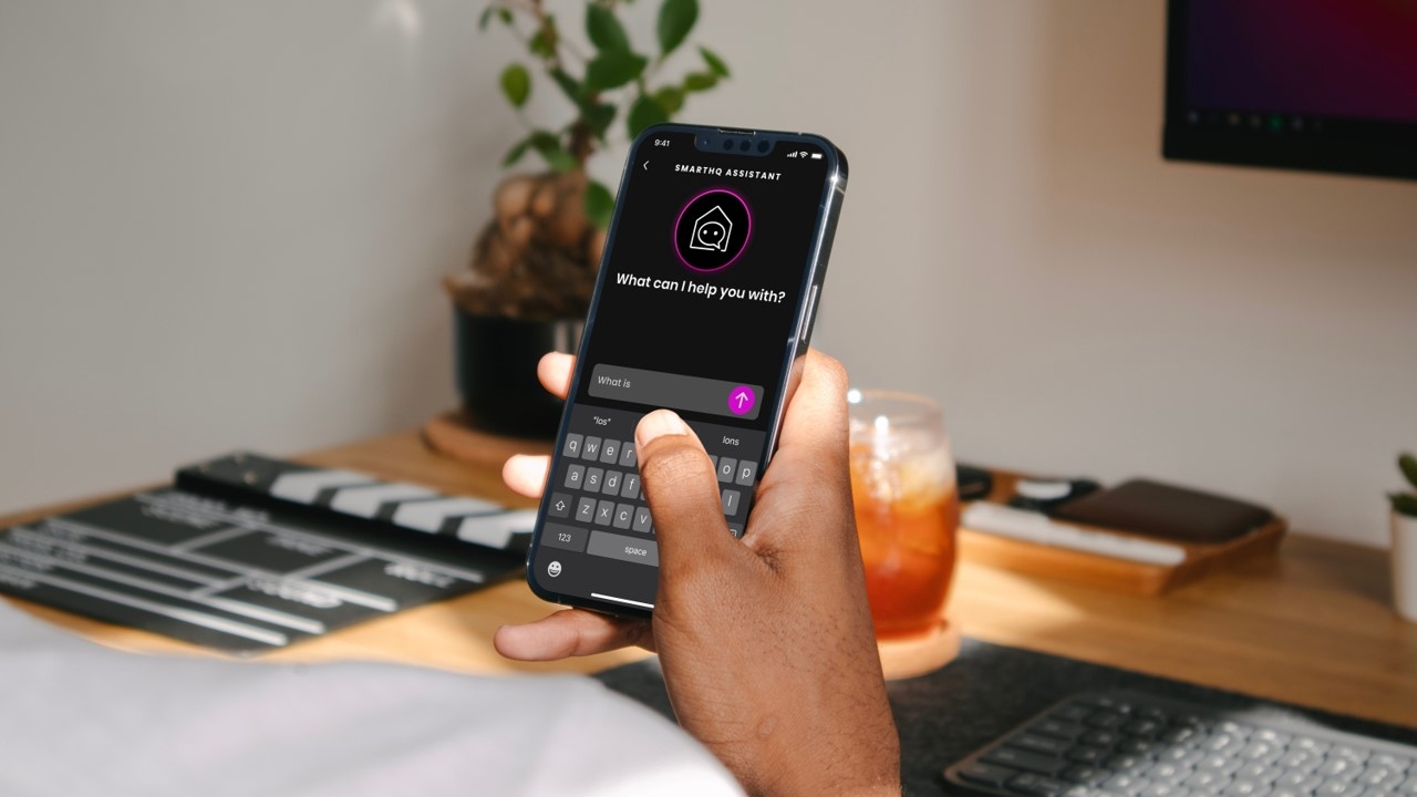 Accessible through a chat bubble on the SmartHQ app home screen, the