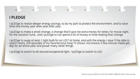 LED Pledge