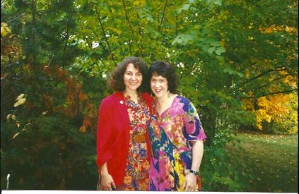 Vanessa Herman Landau and Tilda Shalof in 1995 (the two were roommates together in the '80s) Vanessa Herman Landau and Tilda Shalof in 1995 (the two were roommates together in the '80s)