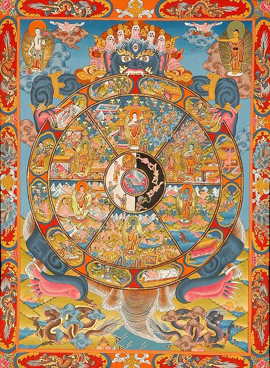 La Ruota dell'esistenza ("Bhavachakra") wheel_of_life_bhavachakra_tq04