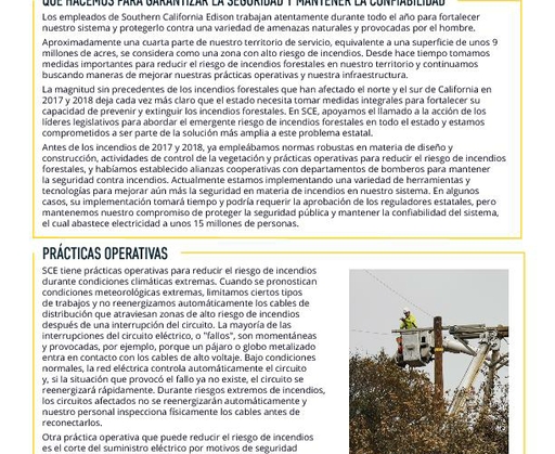 Wildfire Mitigation and Grid Resiliency (Spanish)