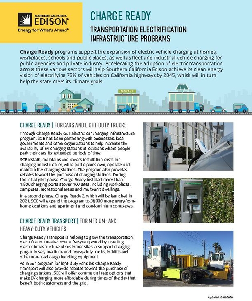 Charge Ready Transportation Electrification Infrastructure Programs