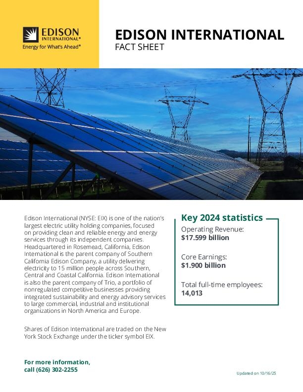 Edison International Fact Sheet