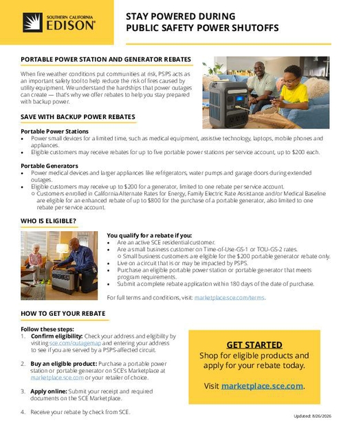 Stay Powered During Public Safety Power Shutoffs cover