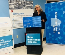 Washington State Representative Laurie Jinkins Regence and Walgreens partner for safe medication disposal kiosks in Washington